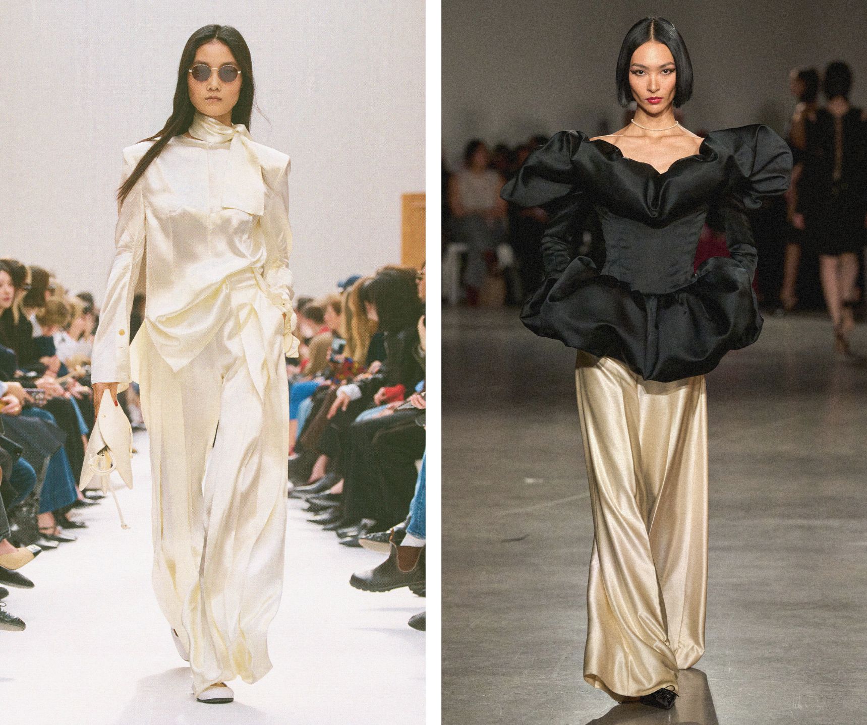 Pyjama dressing bij Celine en Christian Siriano