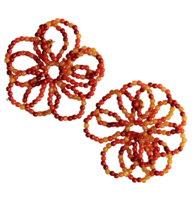 Sezane bloemenoorbellen kralen