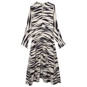 Cos-jurk met zebraprint