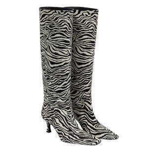Laarzen van Proenza Schouler met zebraprint