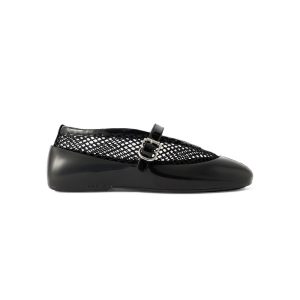 Zwarte mesh ballerina van Alaïa