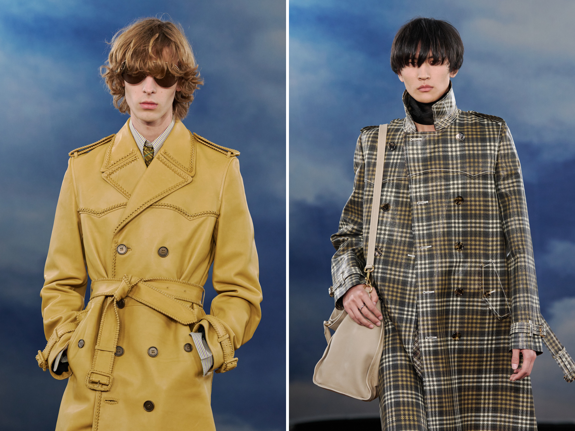 Haarstyle 2026 mannen bij Burberry