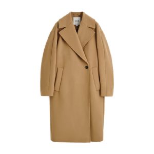 Camelkleurige jas van Cos