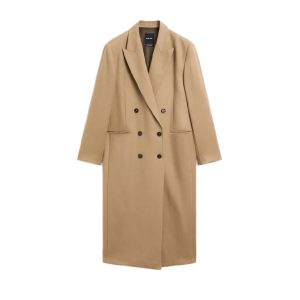 Camelkleurige jas van Massimo Dutti