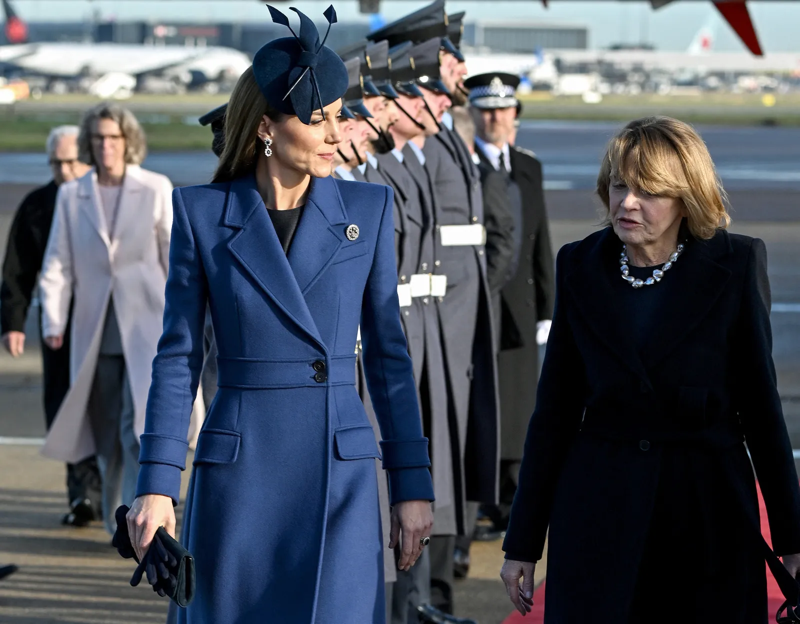 Kate Middleton met de oorbellen die van prinses Diana zijn geweest