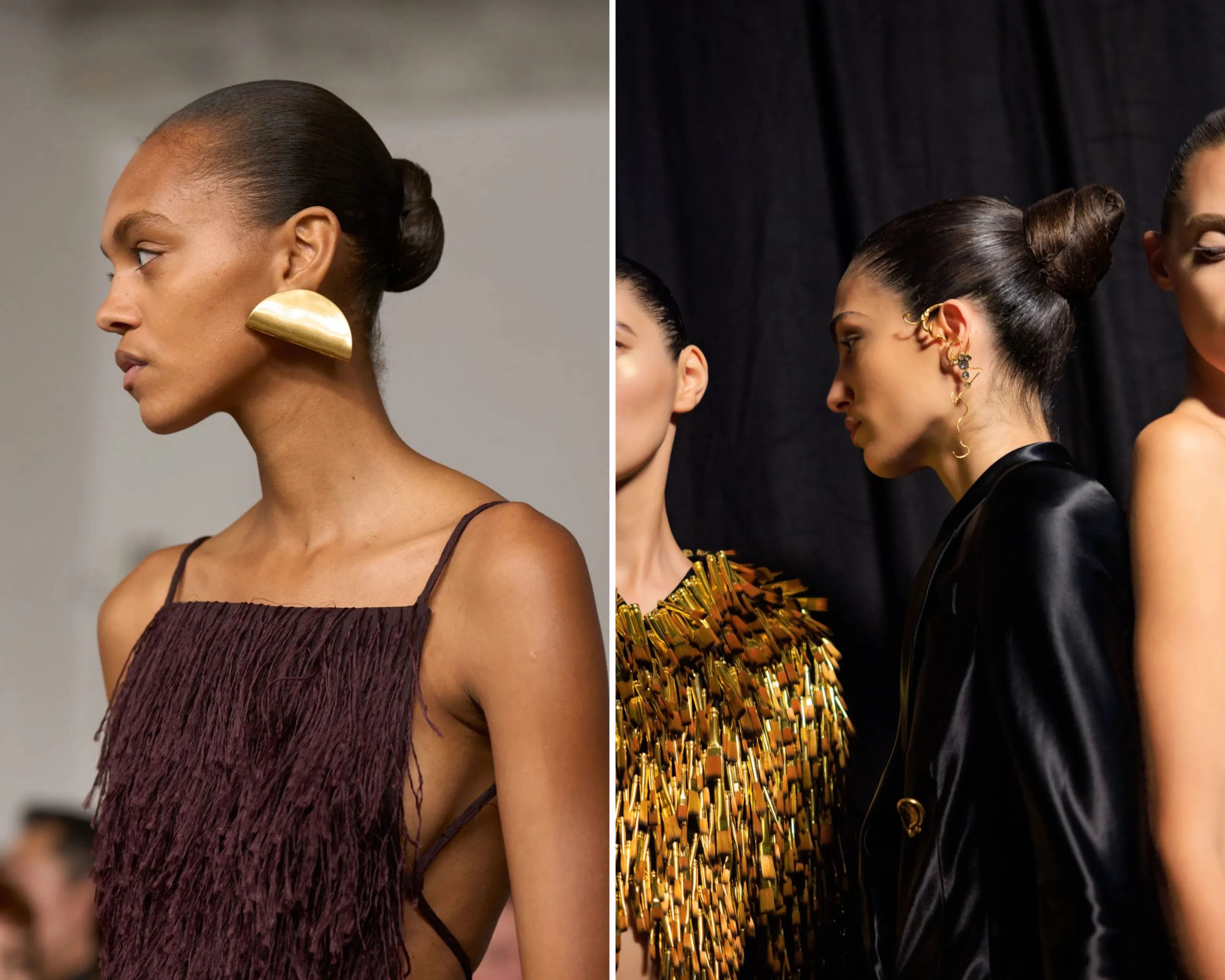 de ballerina-knot op de runway.