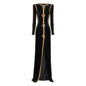 De Balmain jurk die Claudia Schiffer droeg