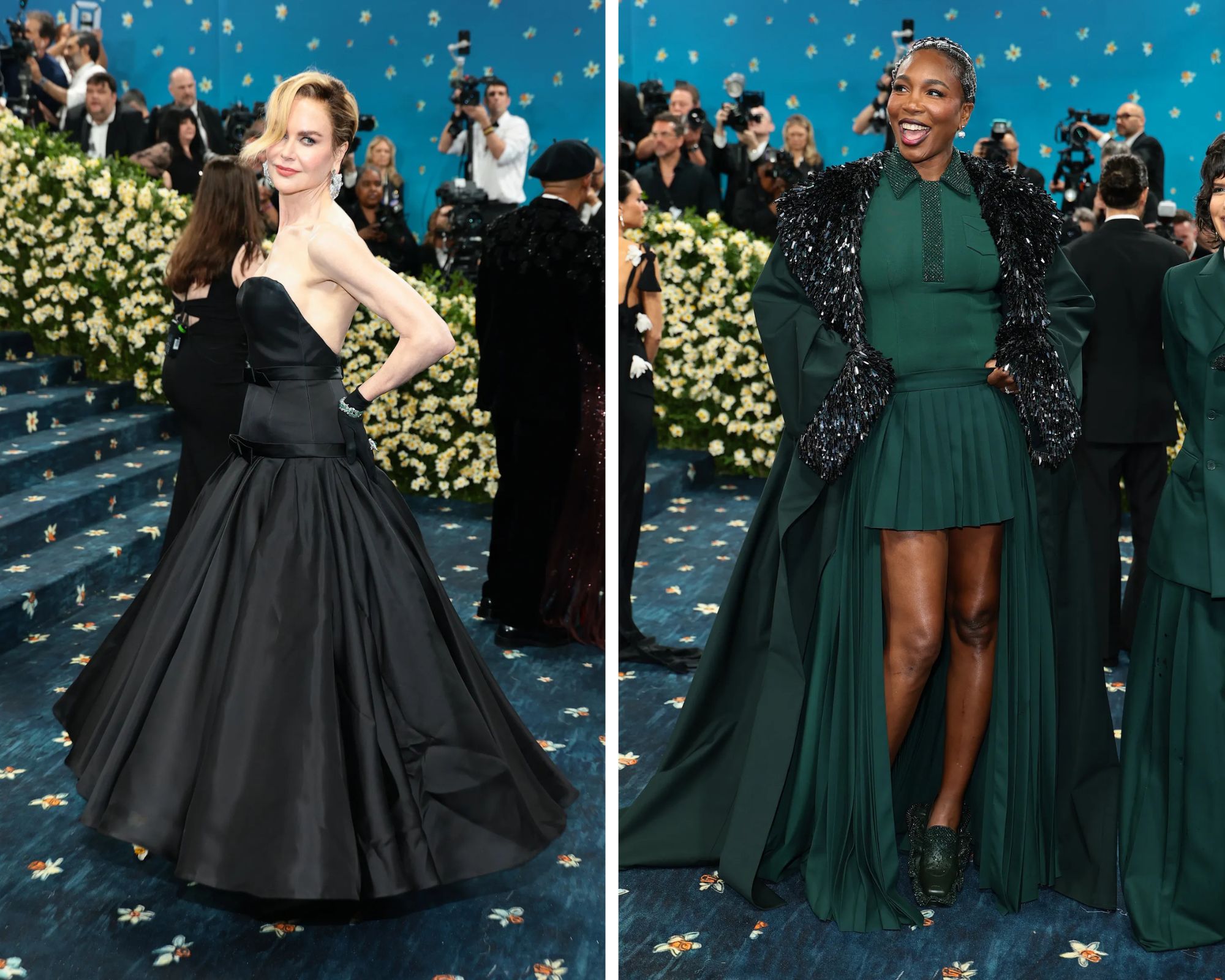 Nicole Kidman en Venus Williams op het Met Gala 2025