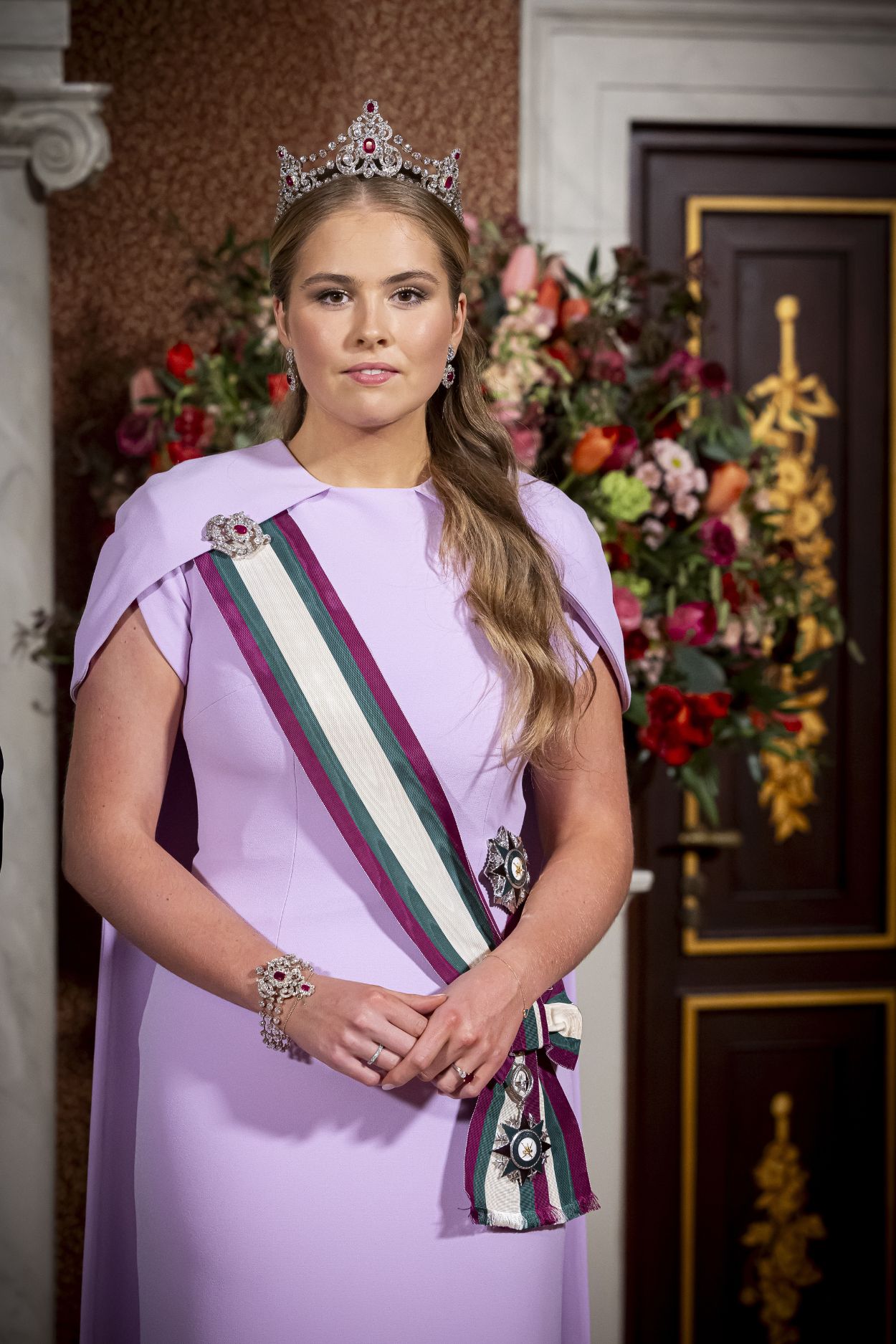Prinses Amalia bij het staatsbezoek van Oman