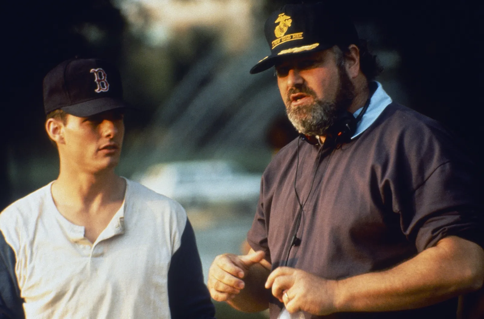 Met Tom Cruise op de set van 'A Few Good Men', circa 1992.