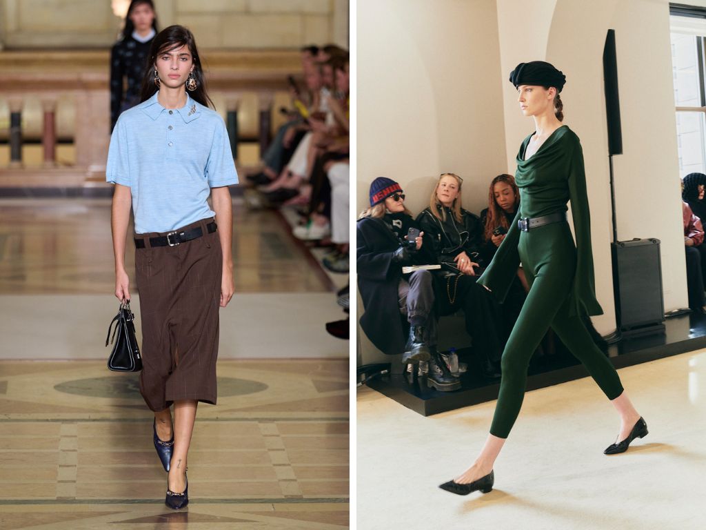 sporty office looks bij Tory Burch lente/zomer 2026 Altuzarra lente/zomer 2026