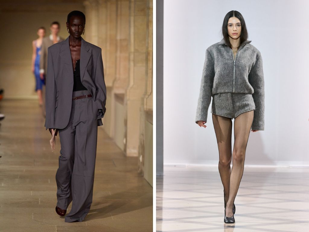 Victoria Beckham lente/zomer 2026 en Milkanova herfst/winter 2025 groufit office looks