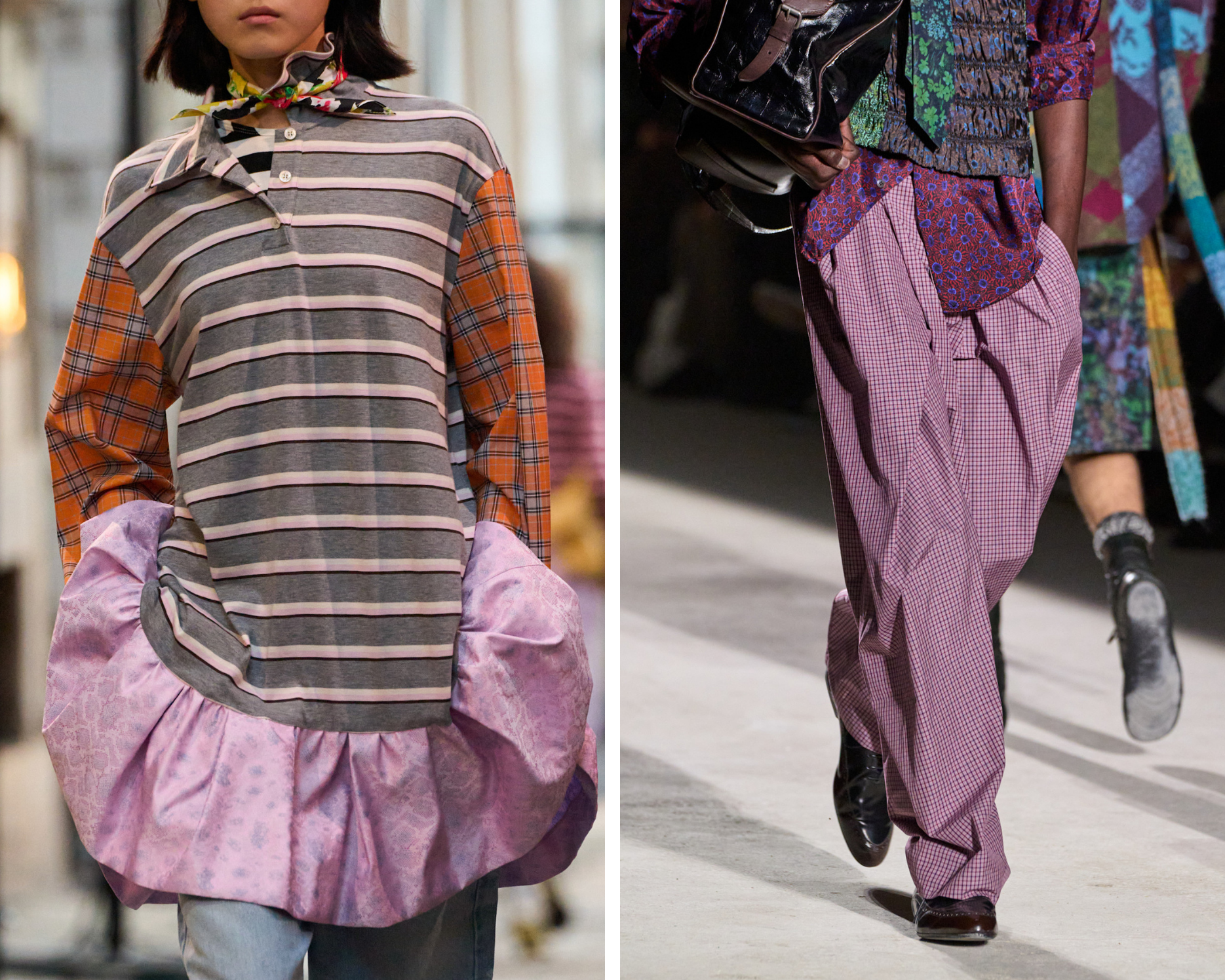 ruitprint met andere prints combineren - vogue - launchmetrics