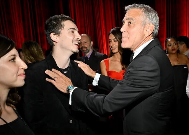 Timothee Chalamet en George Clooney