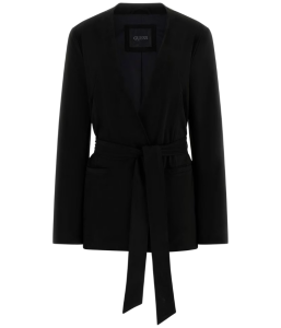 zwarte suede blazer