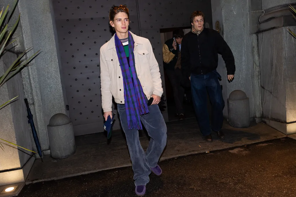 streetstyle looks tijdens Milan Fashion Week herfst/winter 2026 voor mannen