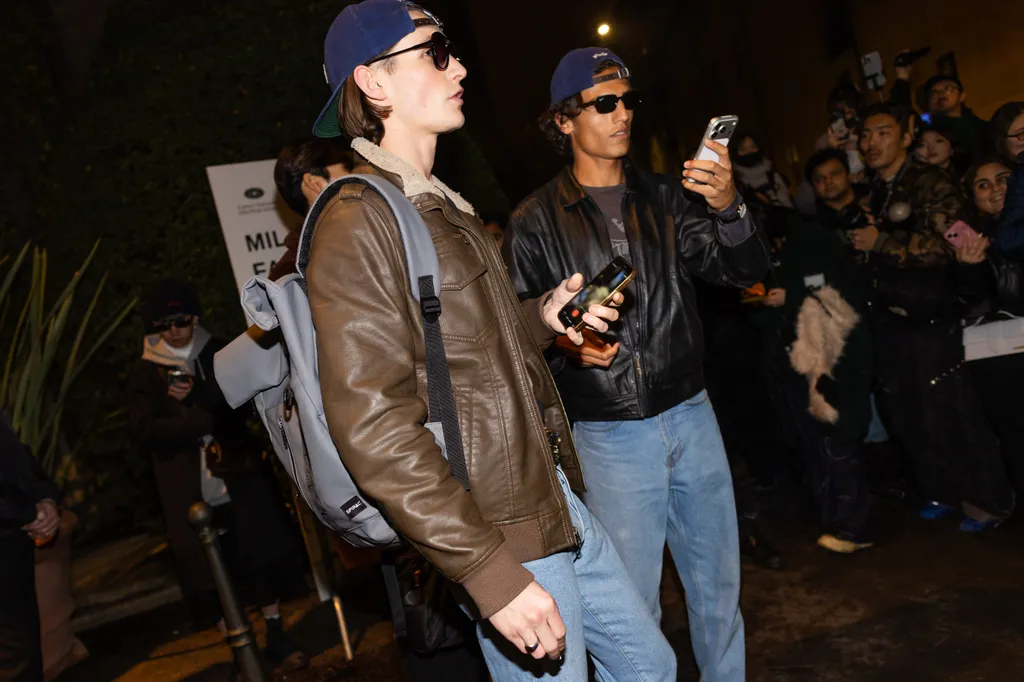 streetstyle looks tijdens Milan Fashion Week herfst/winter 2026 voor mannen
