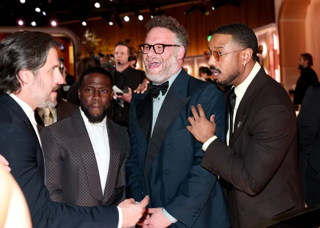 Kevin Hart, Seth Rogen en Michael B. Jordan