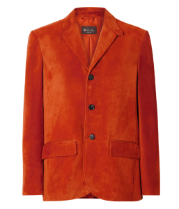 designer suede blazer dames rood
