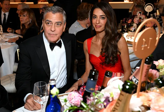 george clooney en amal clooney golden globes 2026