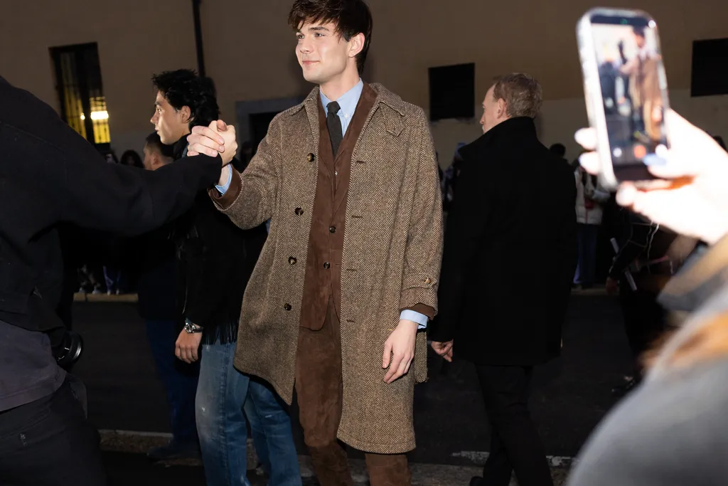 streetstyle looks tijdens Milan Fashion Week herfst/winter 2026 voor mannen