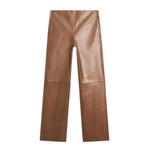 Massimo Dutti-broek van leer