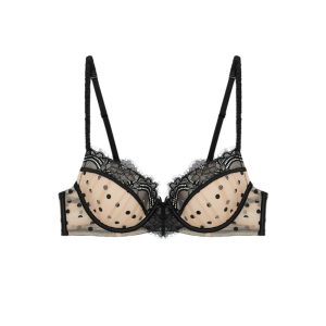 DELICE - Beugel BH - nudeblack polka dots