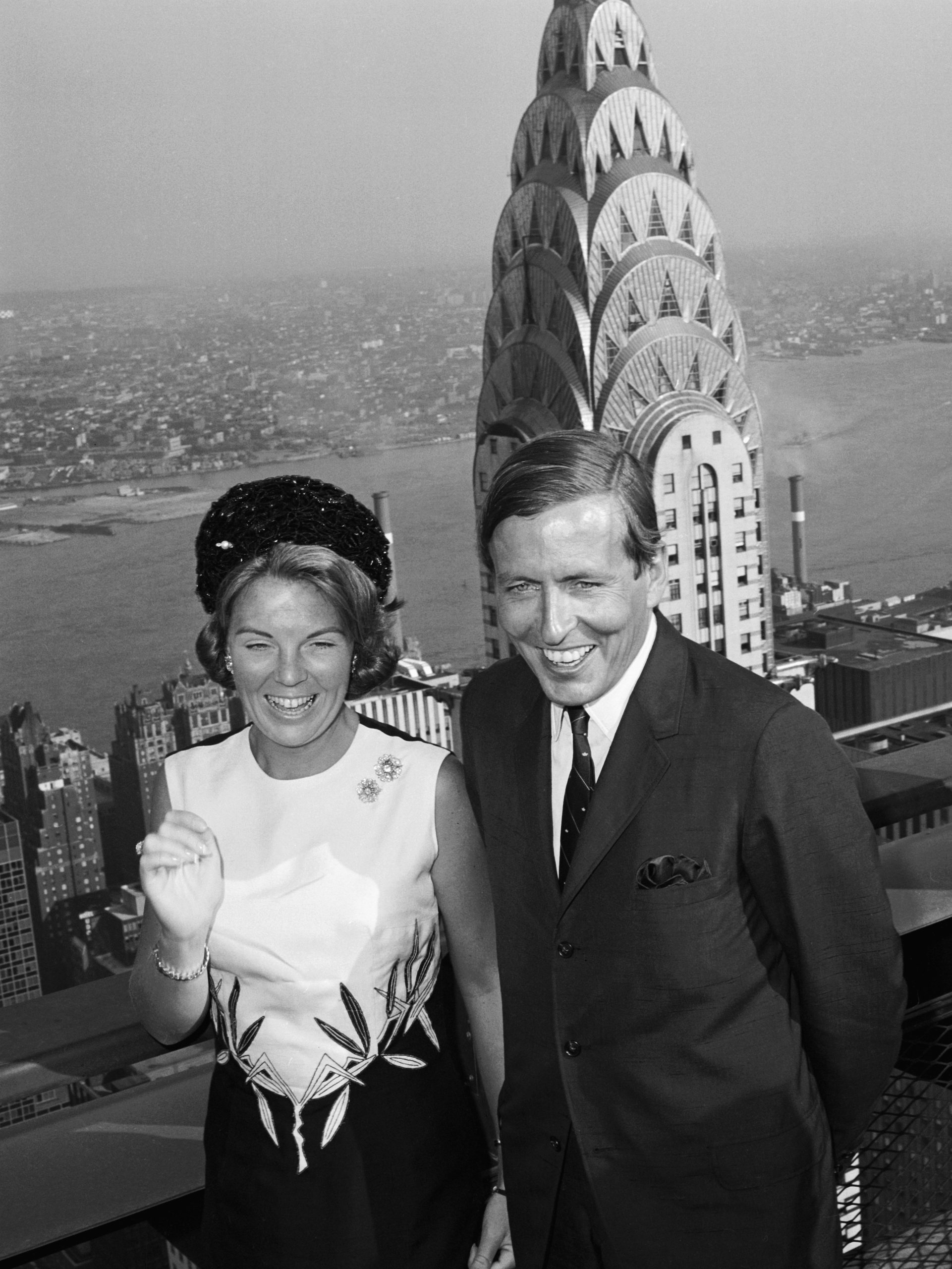 Prinses Beatrix en prins Claus in New York