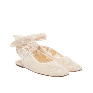 Magda Butrym kanten ballerina met strik