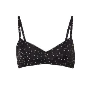 SIR silk bralette ondergoed met stippen