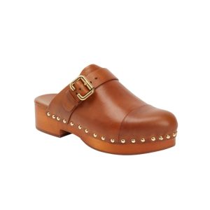 chloe mules schoene met ronde neus