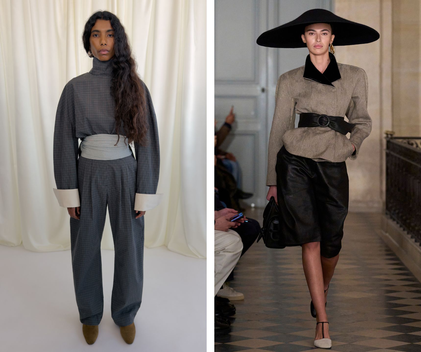 Getailleerde looks op de herfst/winter 2026-runway.