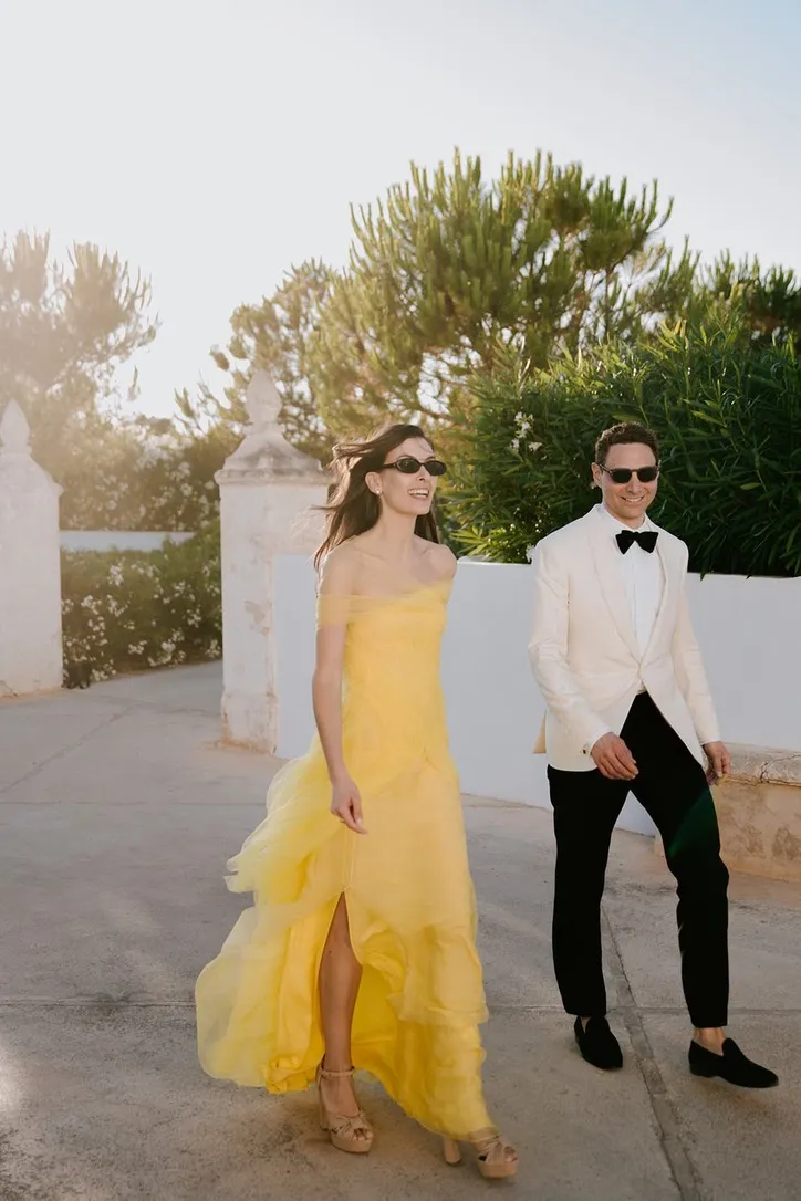 Rachel keidan gele trouwjurk