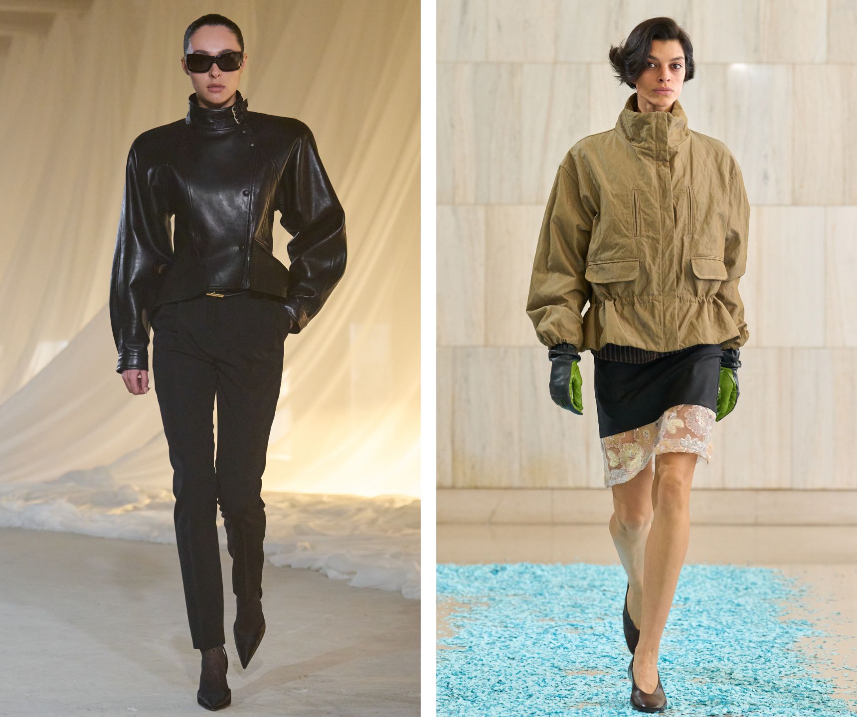 Jassen op de runway.