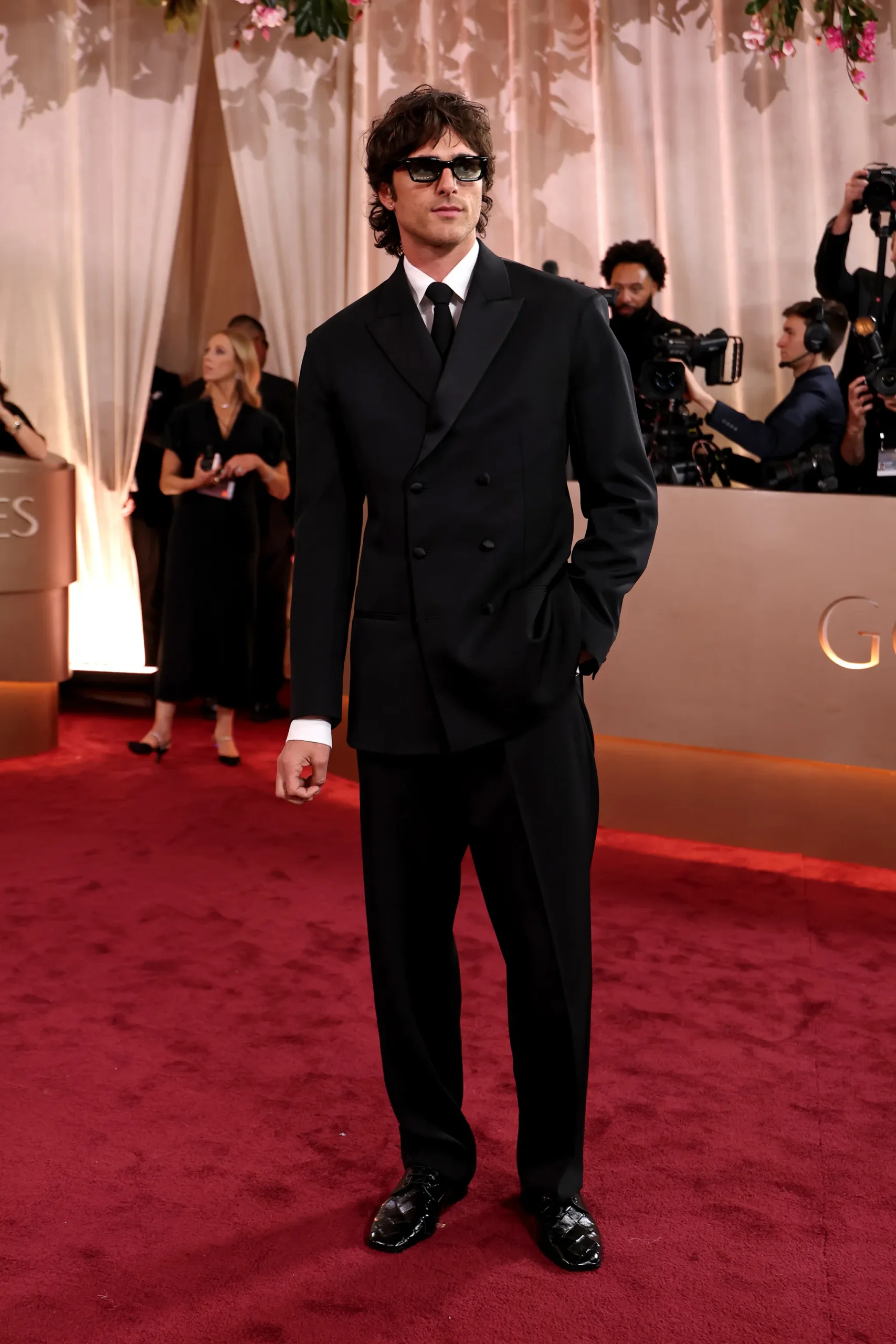 Jacob Elordi in Bottega Veneta bij de Golden Globes 2026