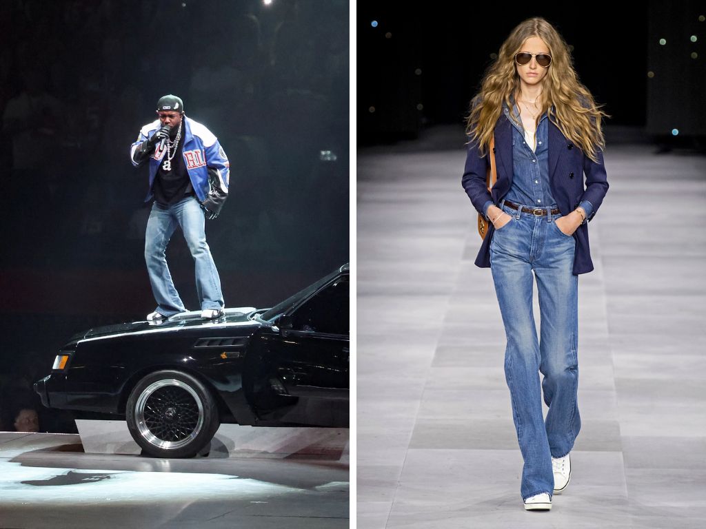 kendrick lamar bij de superbowl en de celine lente/zomer 2020-show