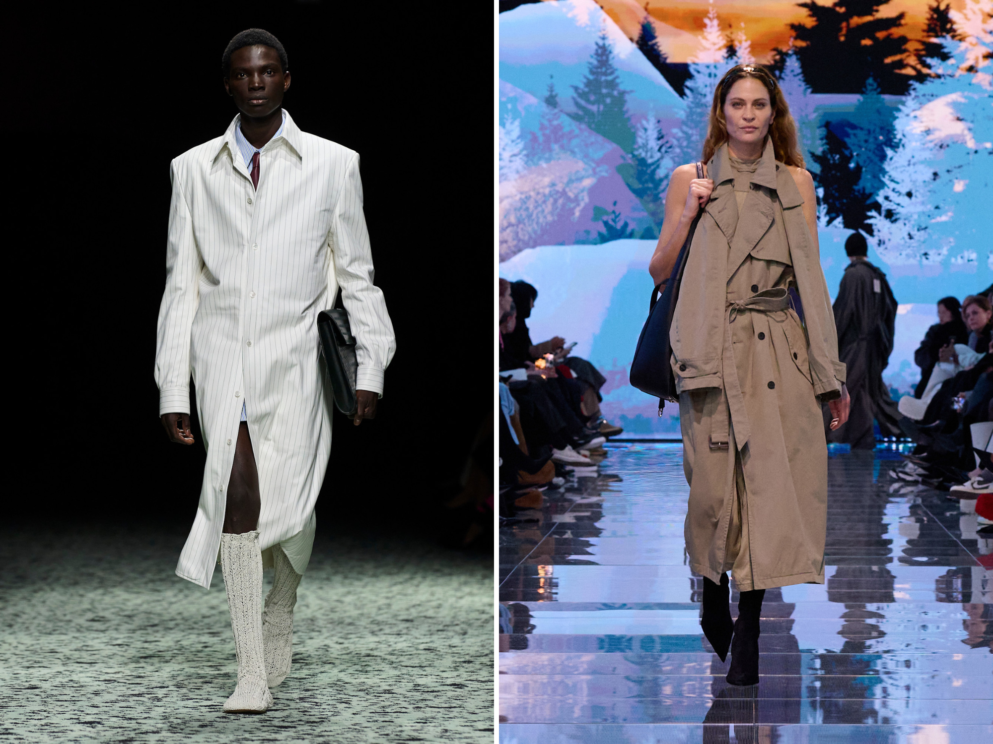 Bottega Veneta herfst/winter 2023 en Balenciaga herfst/winter 2024