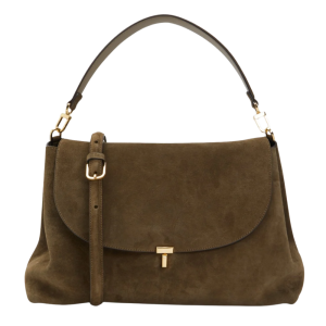 toteme schoudertas suede als tas vliegtuig