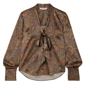 Veronica beard blouse paisley