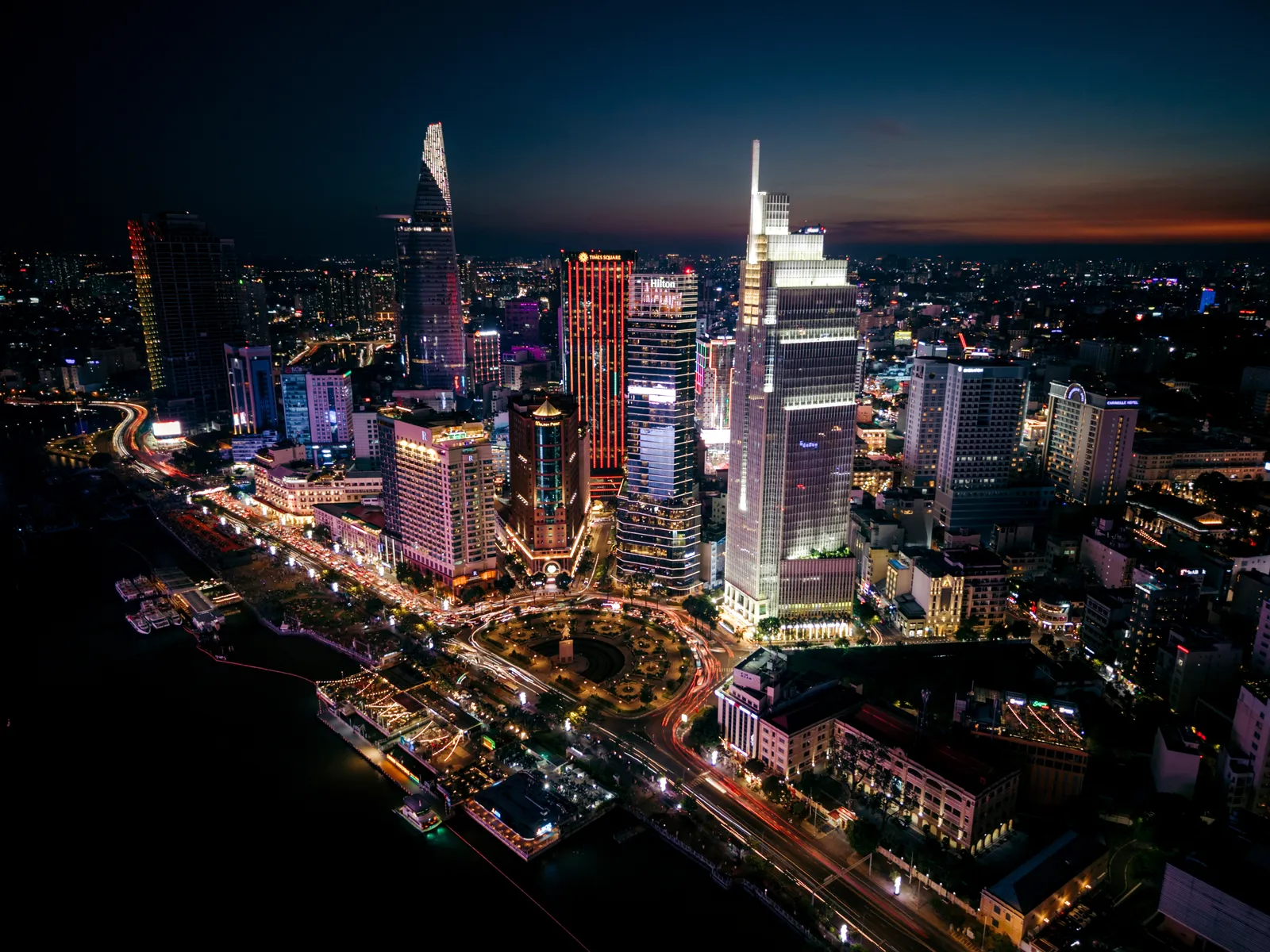 Ho Chi Minh stad in Vietnam