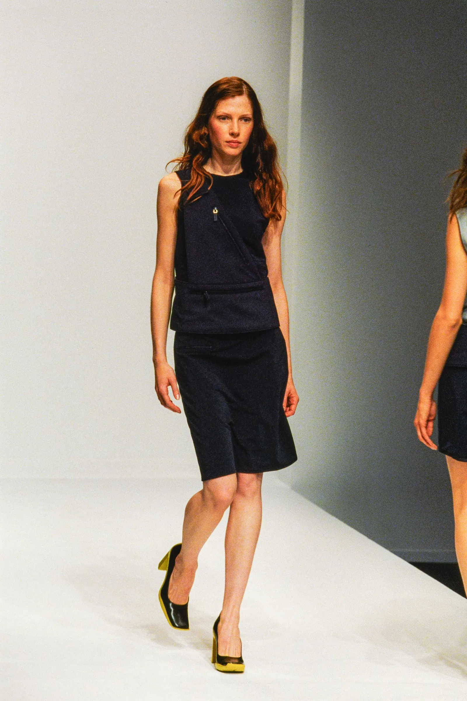 pumps met vierkante neus en hakken uit de jaren 90 Miu Miu lente/zomer 1999