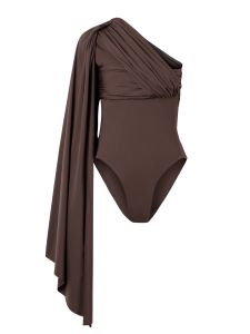 top met asymmetrisch cape detail