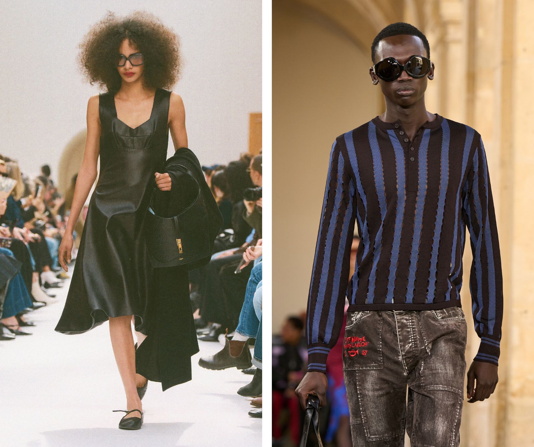 De bril bij Off-White en Celine