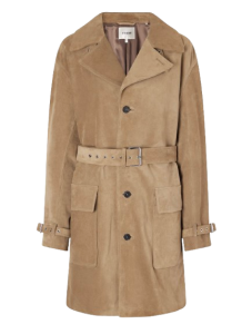 Frame suede trenchcoat