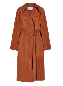 Gabriela Hearst suede trenchcoat