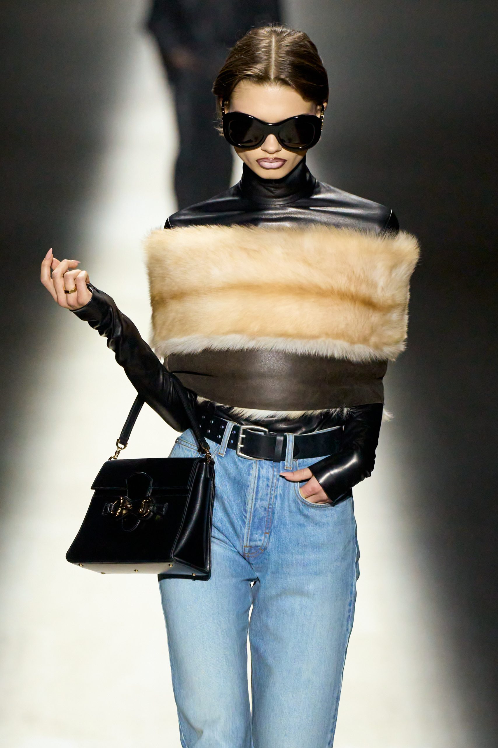 Gucci's versie van de bug eye bril.