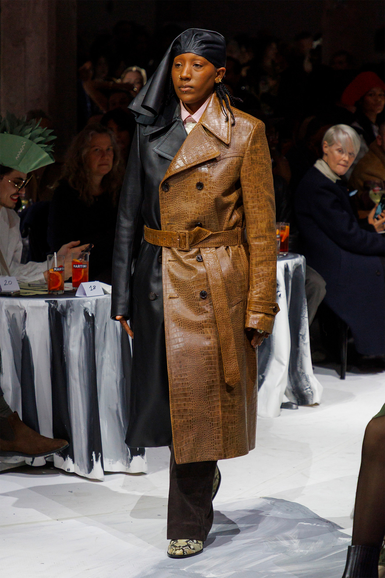 Marni herfst/winter 2025 leren trenchcoat