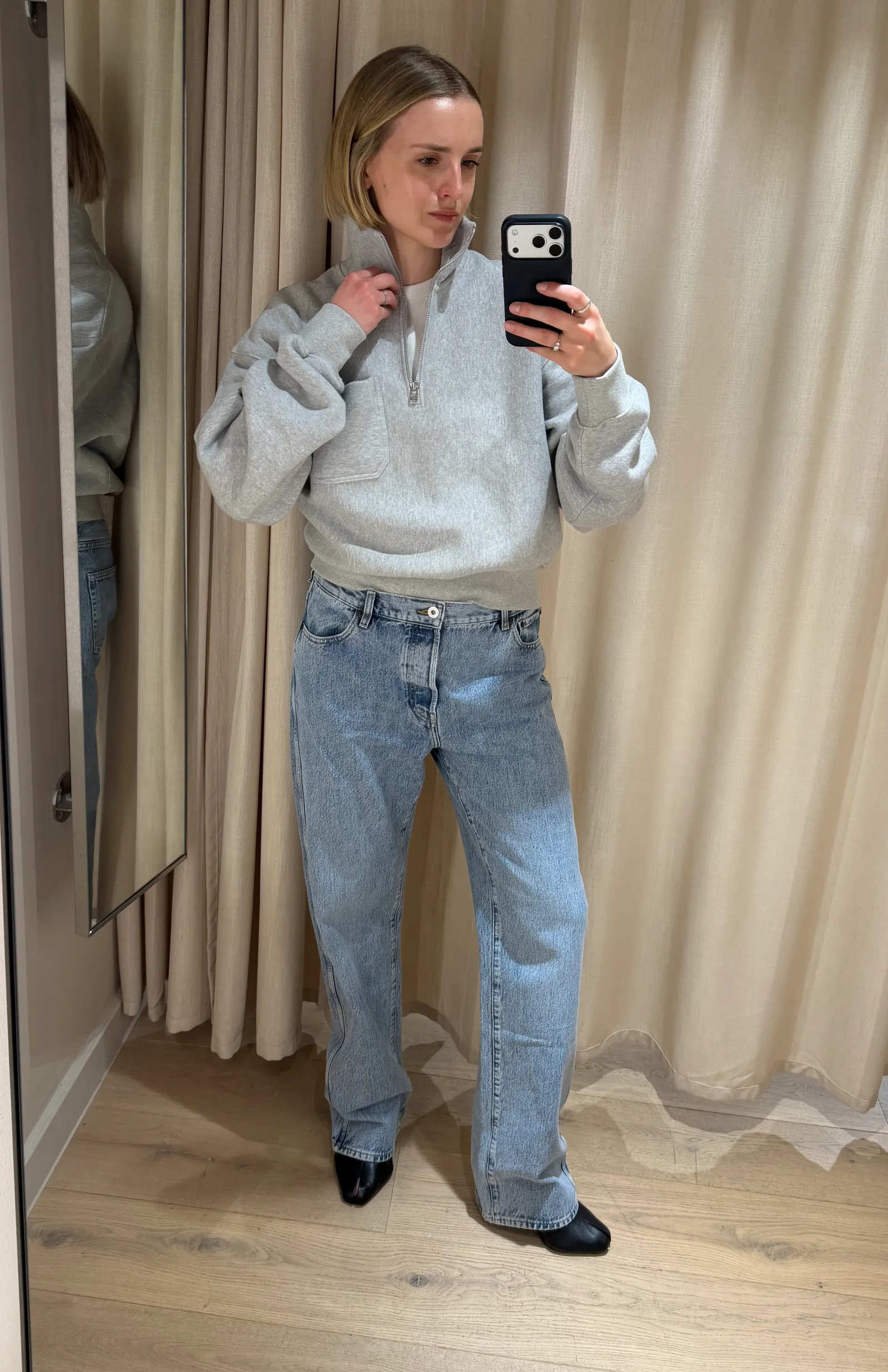 Vogue-editor Joy Montgomery draagt de jeans