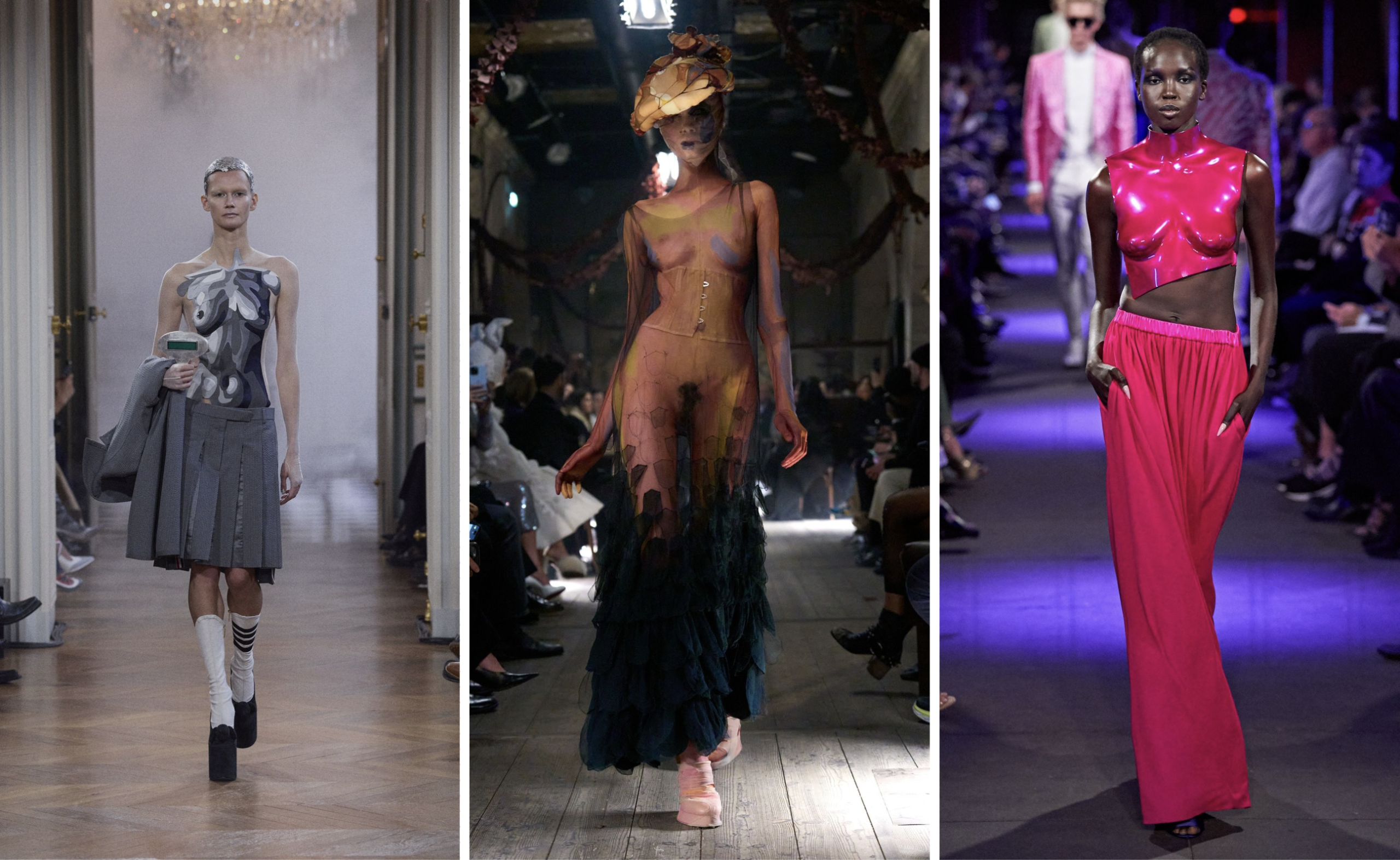 Thom Browne lente/zomer 2026, Maison Margiela lente/zomer 2024 couture, Tom Ford lente/zomer 2020