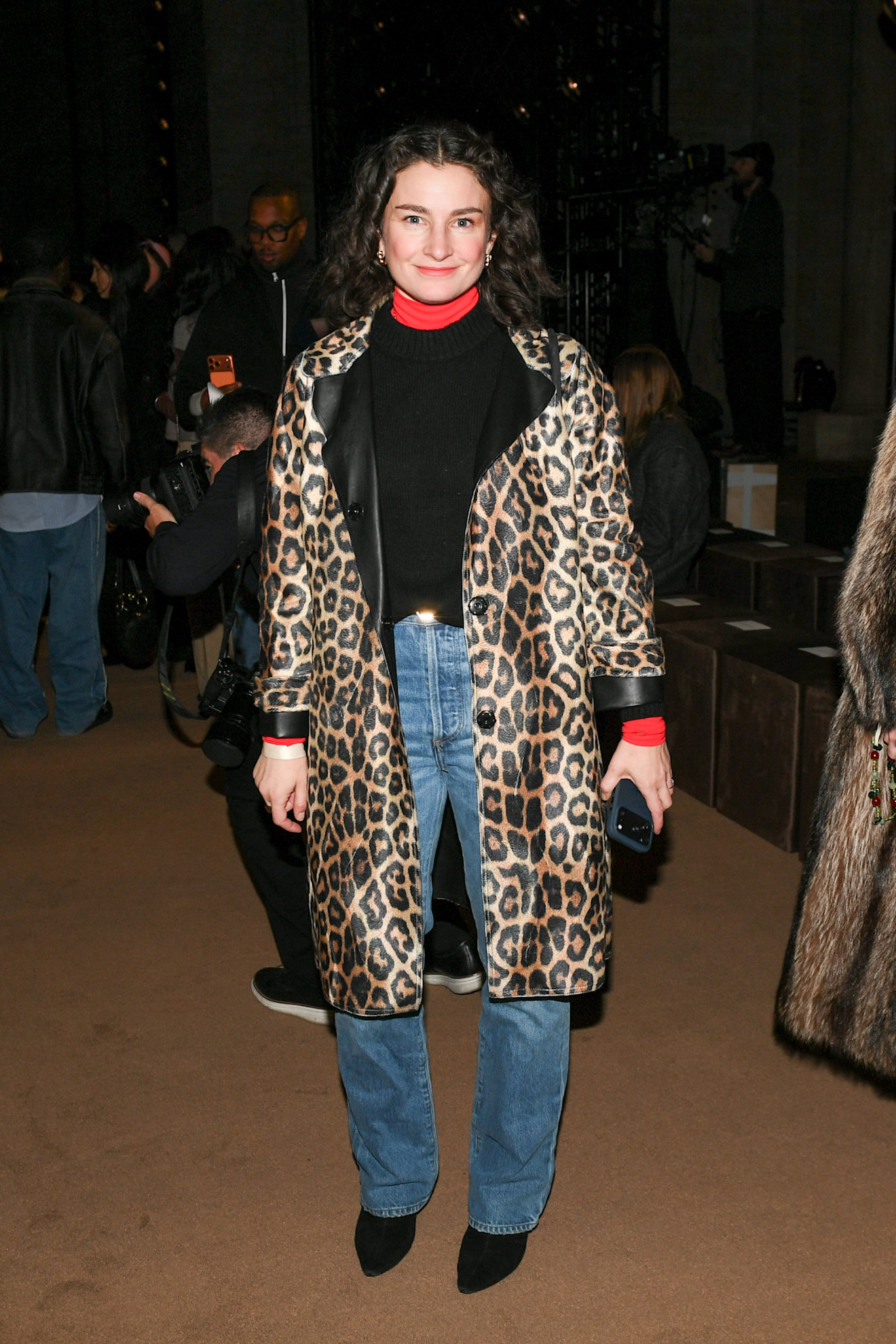 Chloe Malle bij de Coach herfst/winter 2026 show